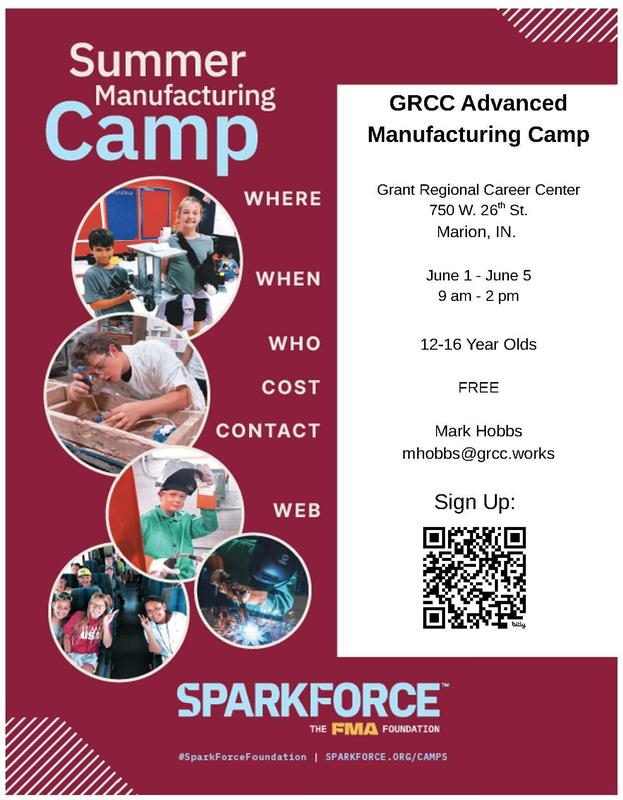 flier - GRCC summer advanced manufacturing camp 2026