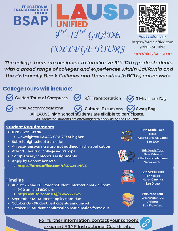 2025-2026 BSAP School Tours Featured Photo