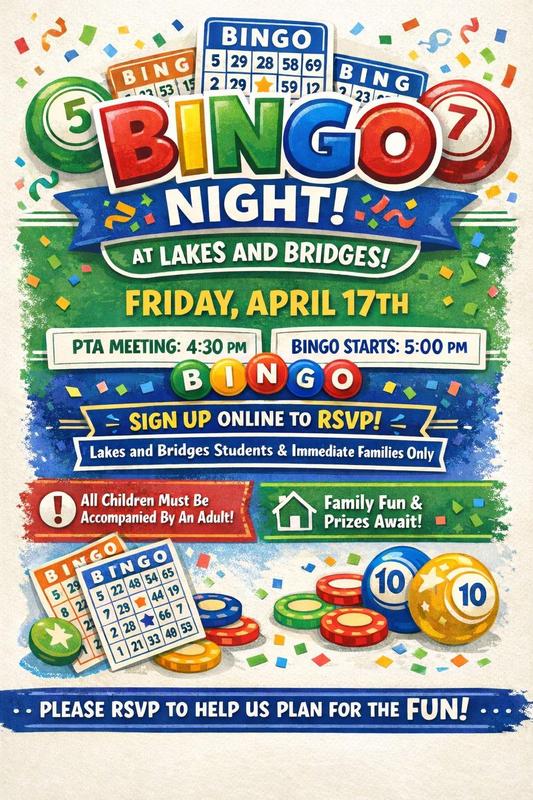 PTA General Membership Meeting and Family Bingo Night