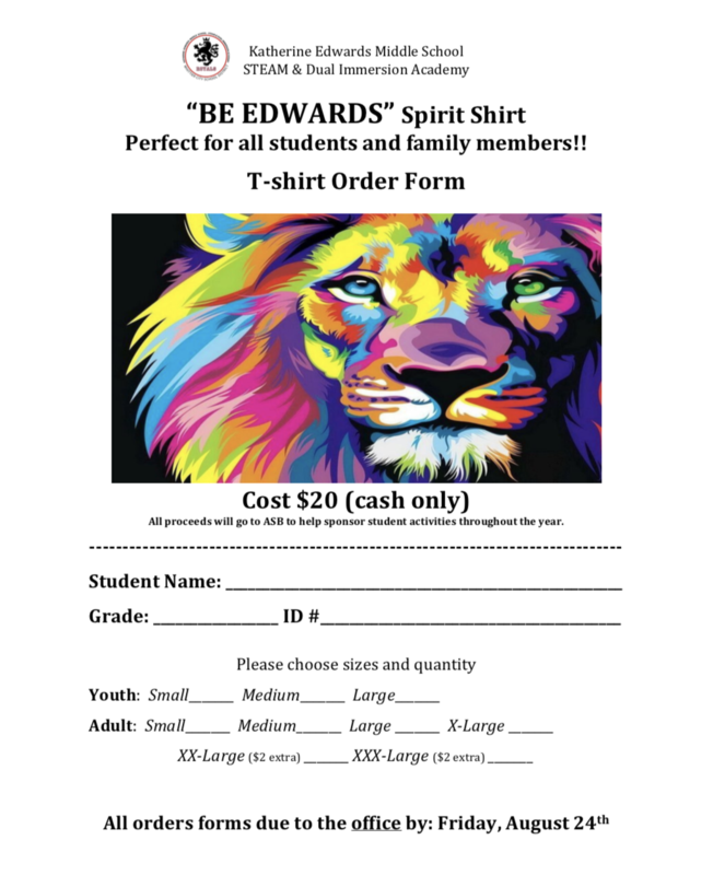 #BeEdwards Order Form