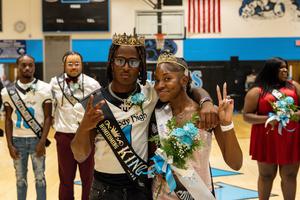 the newly crowned king and queen