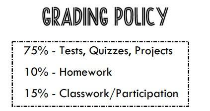 Grading Policy