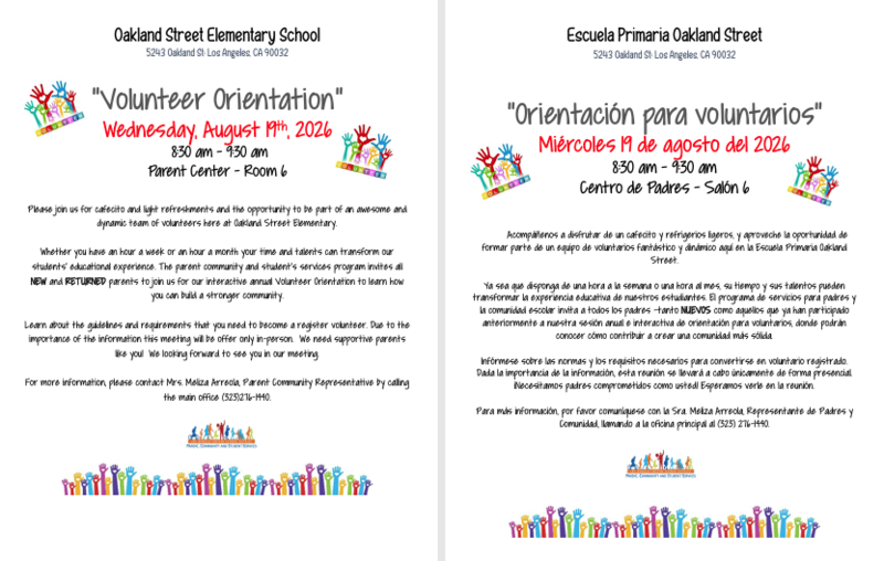 Orientation clip art