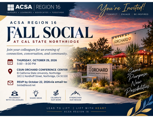 ACSA Fall Social Flier