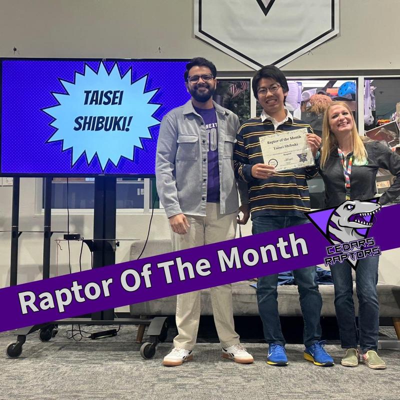 Raptor Of The Month