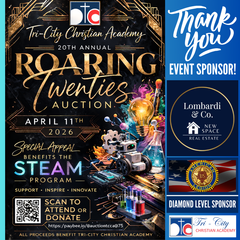 Our 2026 Special Appeal is the STEAM program at TCCA! Featured Photo