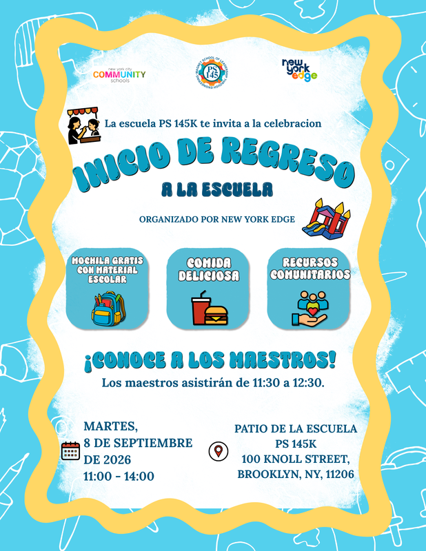 flyer for back to school event in spanish