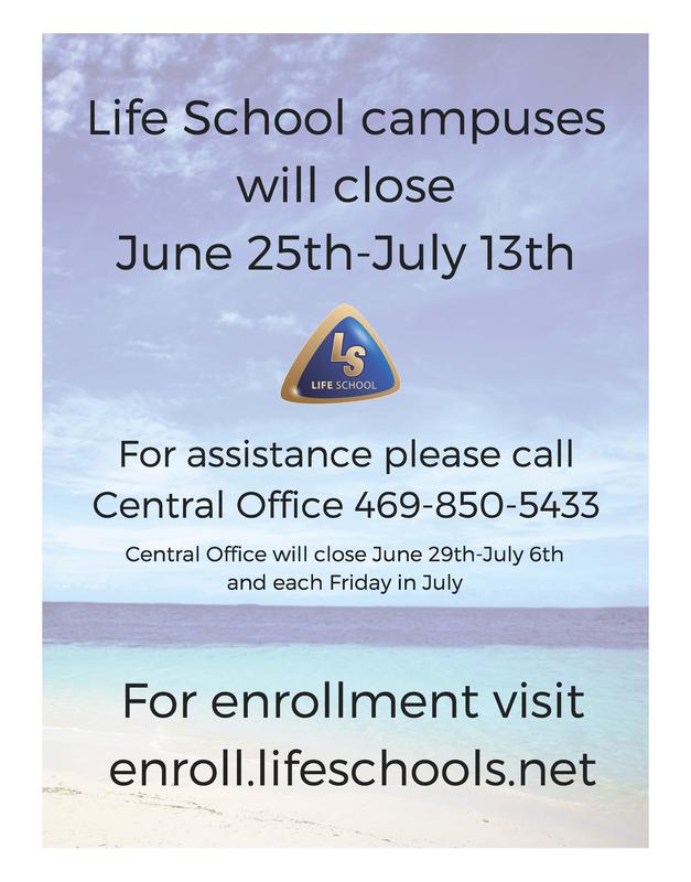 Picture of campus closing dates