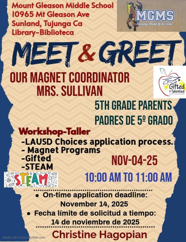 Meet and Greet flyer