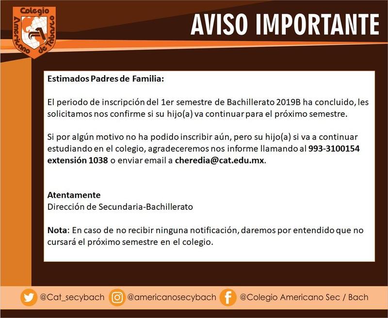 Aviso para 3° de Secundaria Featured Photo