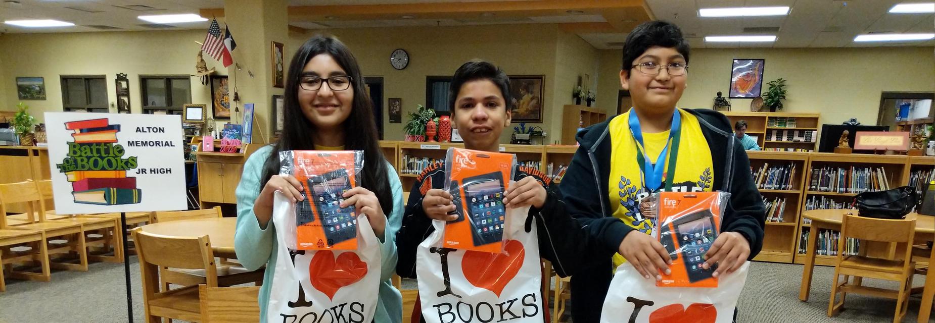 AMJH students were the Battle of the Books winners.