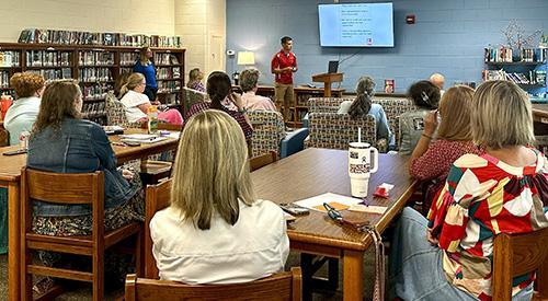 September faculty meeting at James River Day School
