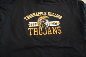 New teachers received a Trojan t-shirt.