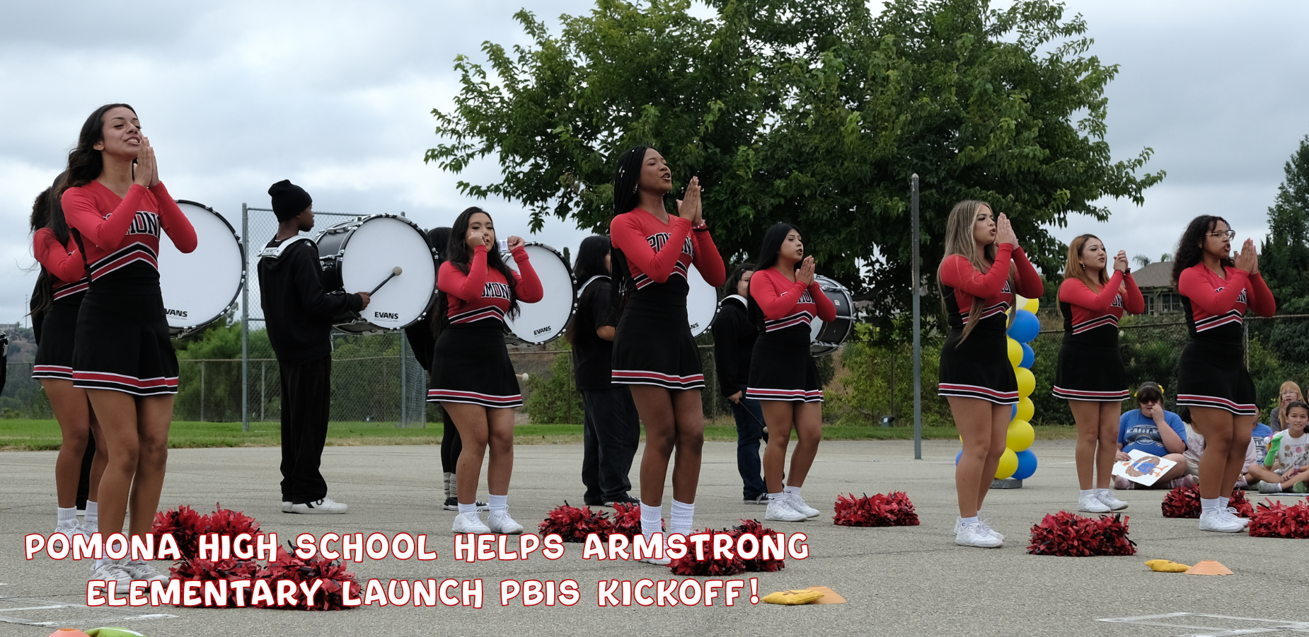Pomona High School Helps Armstrong Elementary Launch PBIS Kickoff! - image for shuffle banner on homepage