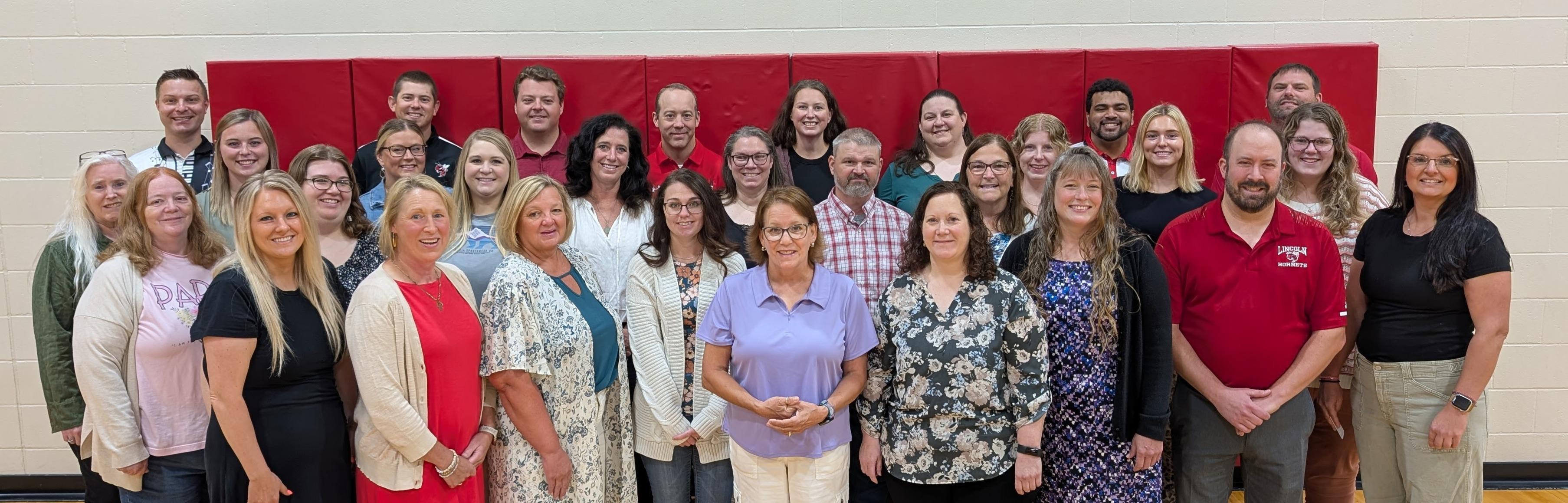 Staff on the first day of the 2025-2026 school year.