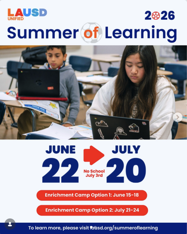 summer of learning class- English