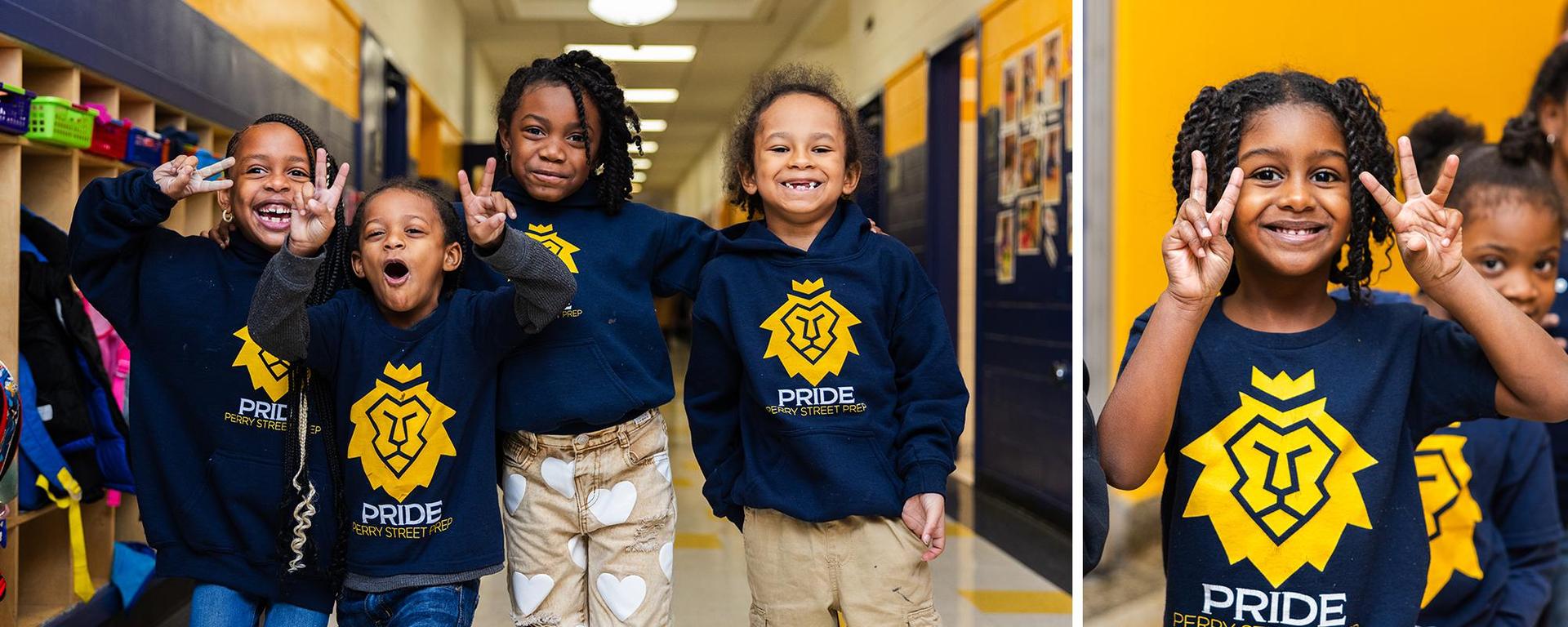Happy Students at Perry Street Prep