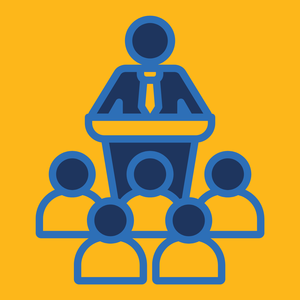 Icon People in Town Hall