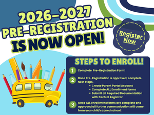 Kindergarten Pre-Registration is Now Open!