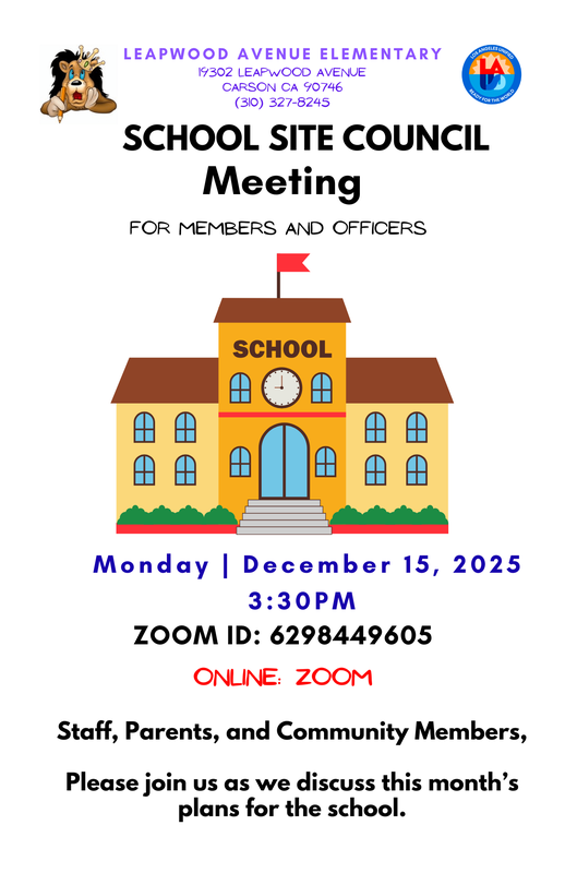 SSC Meeting flyer