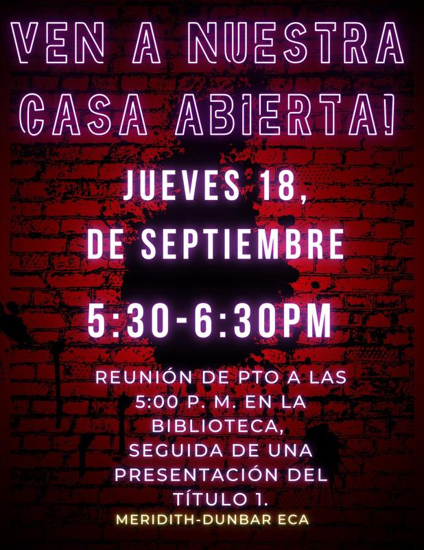 Open House Flyer Spanish
