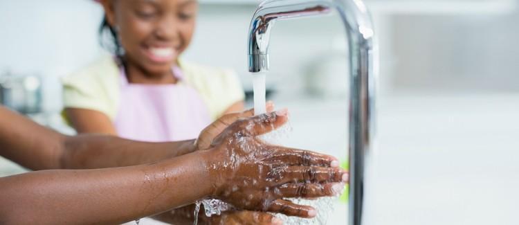 washing hands