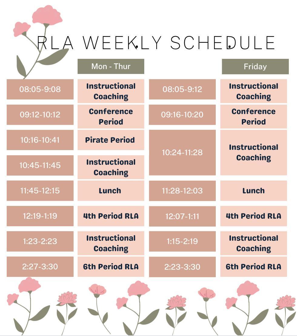 Schedule Aneshea Soler Deepwater Junior High