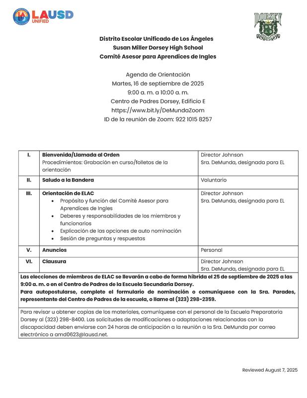 Agenda Page 2