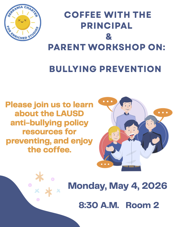 Coffee with the Principal/Parent Workshop