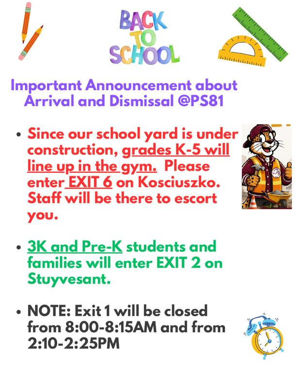 Morning Arrival and Dismissal Procedures - September 2026