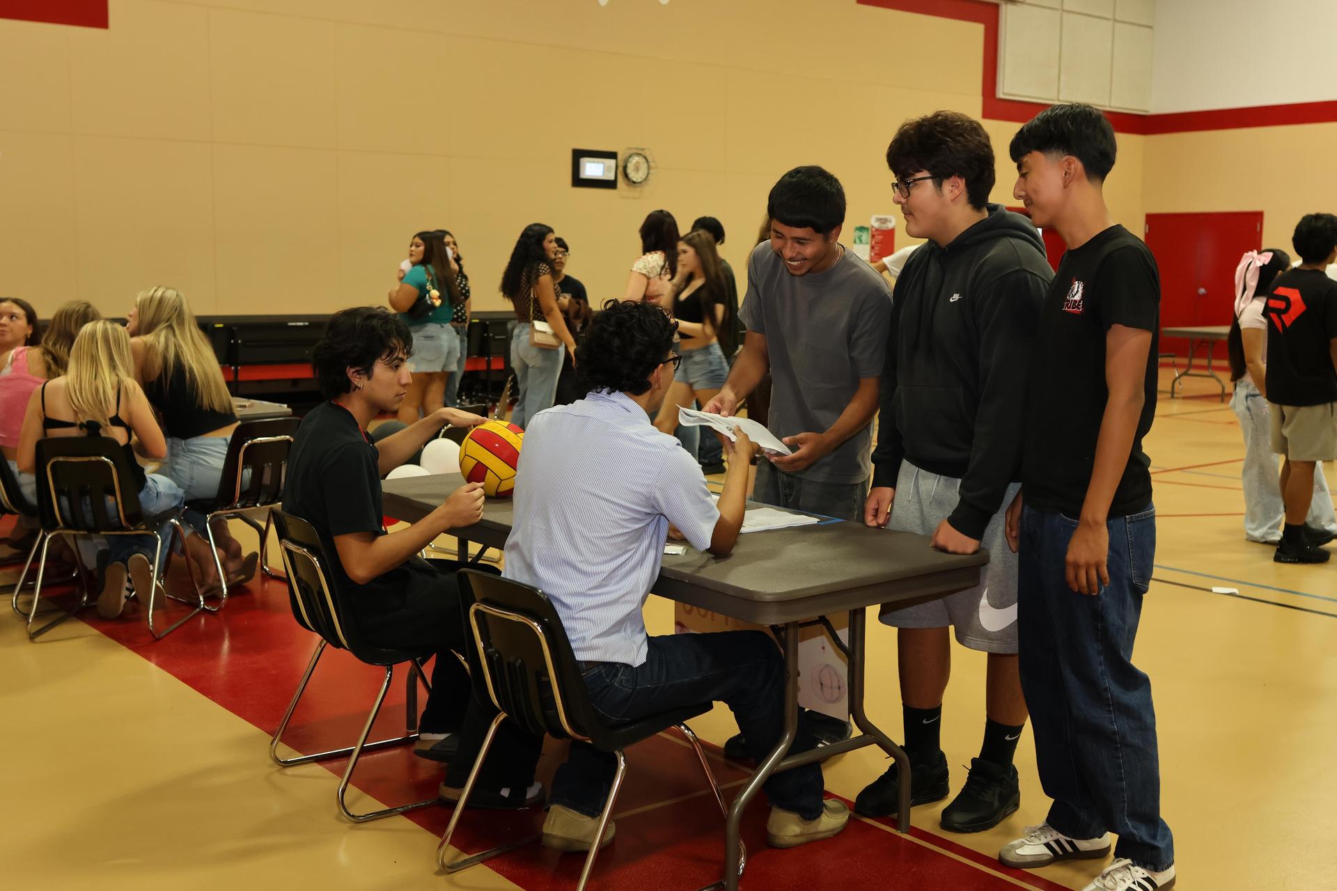 Students and staff at Tribe Turnout 50