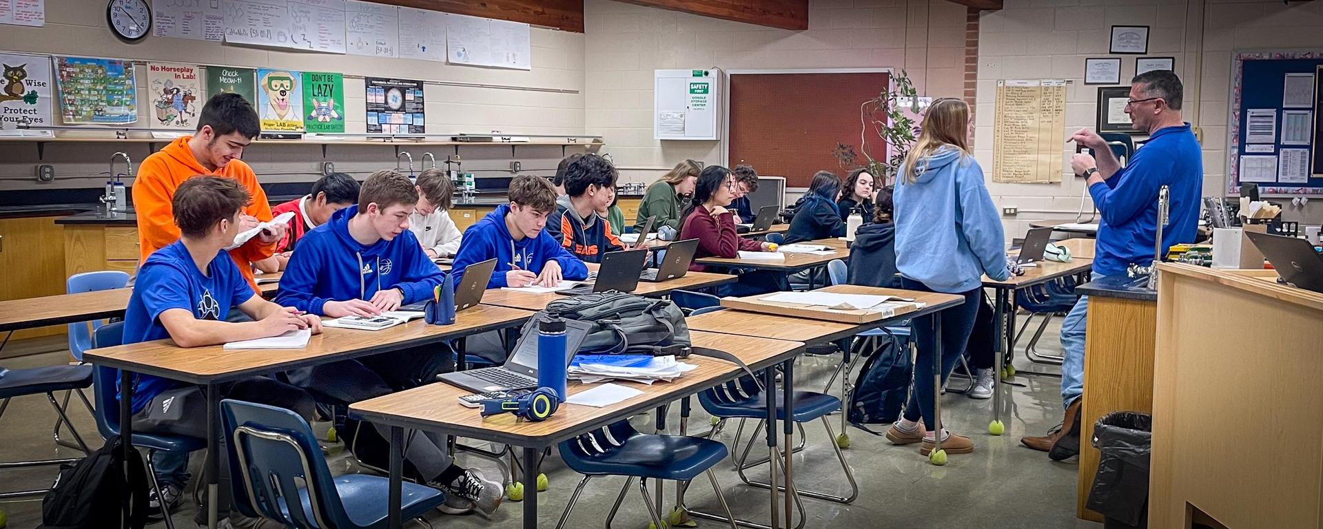 High School classroom