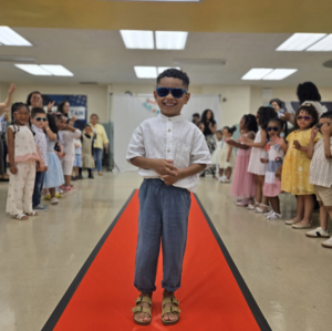 He's moving up to Kindergarten!