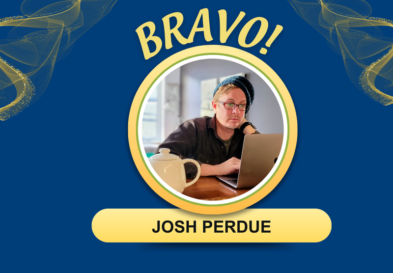 Bravo Award winner Josh Perdue