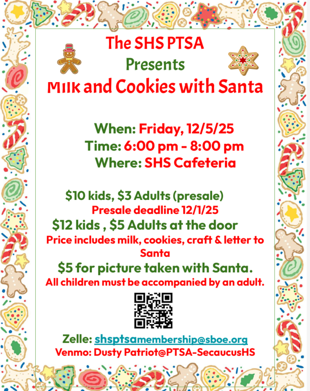 Milk and Cookies Event with Santa @ SHS