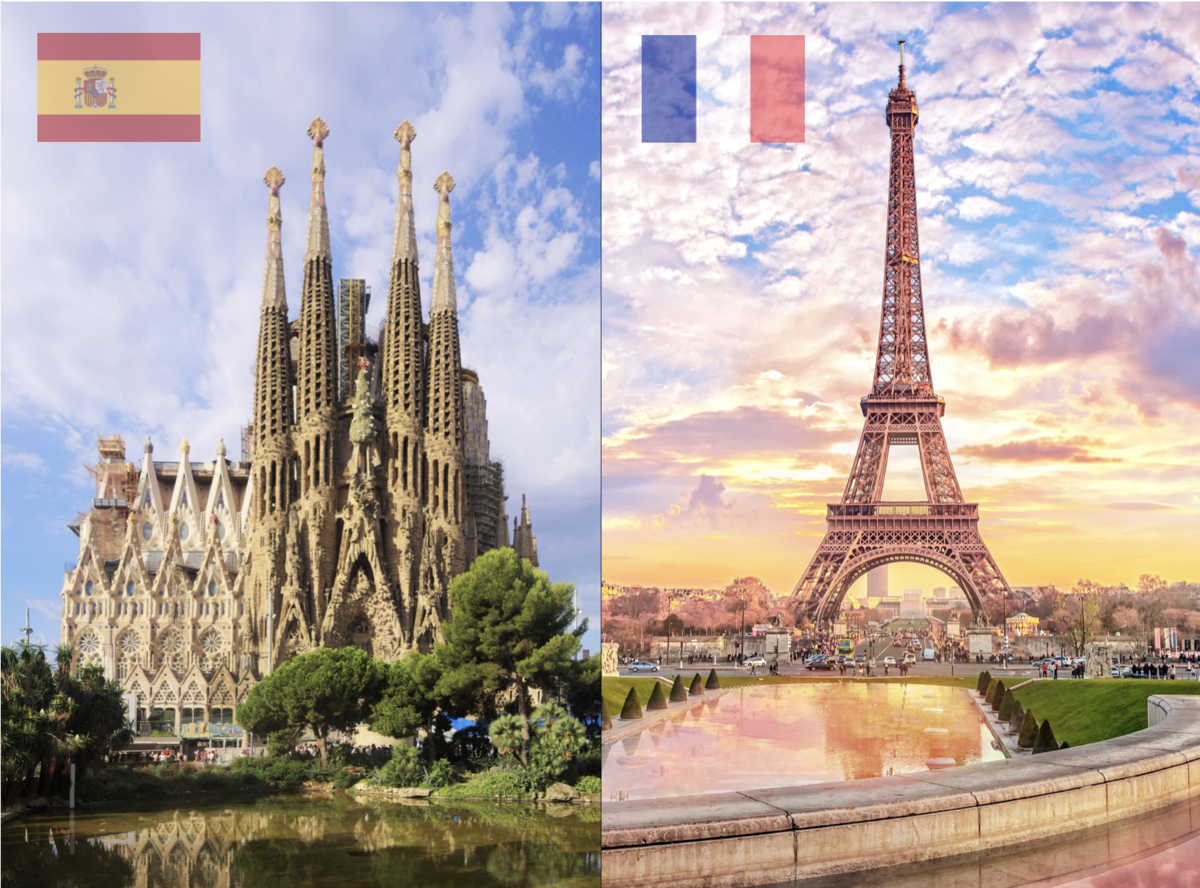 Spain-France Graphic