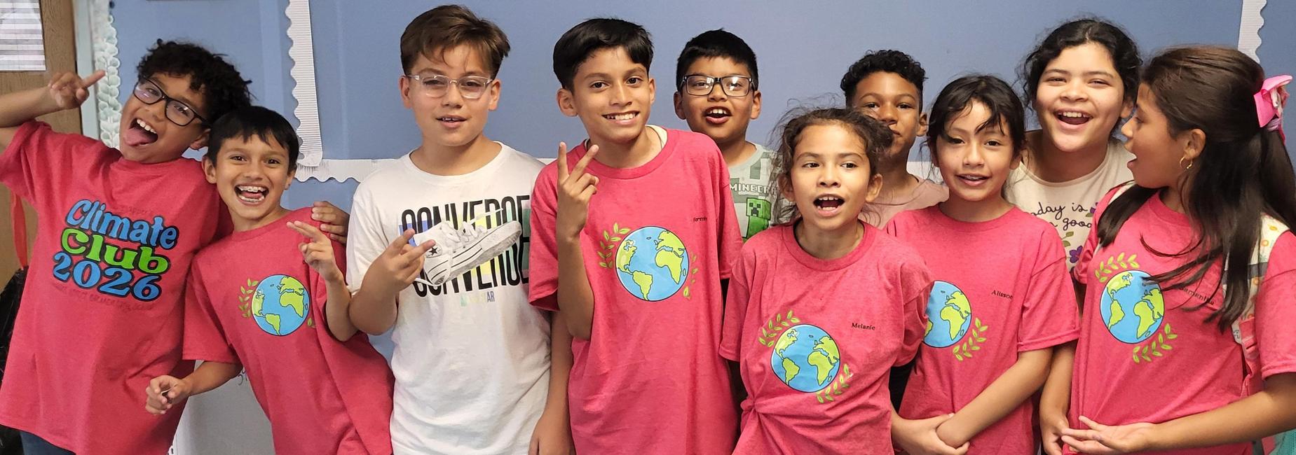 Climate Club Students in group photo
