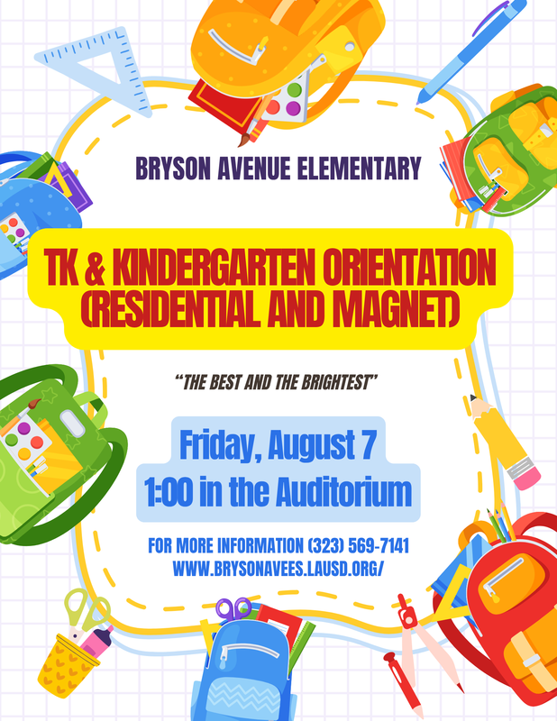 TK/Kinder Orientation