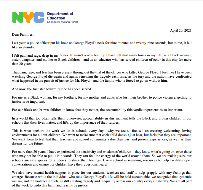 A Message from Chancellor Meisha Porter