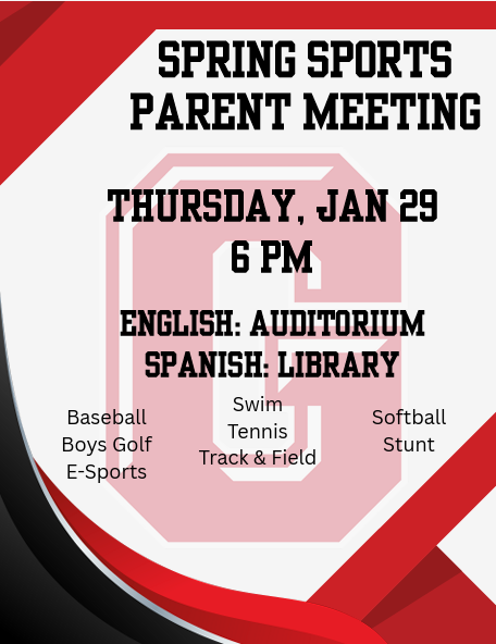Spring Sports Parent Meeting Thumbnail Image