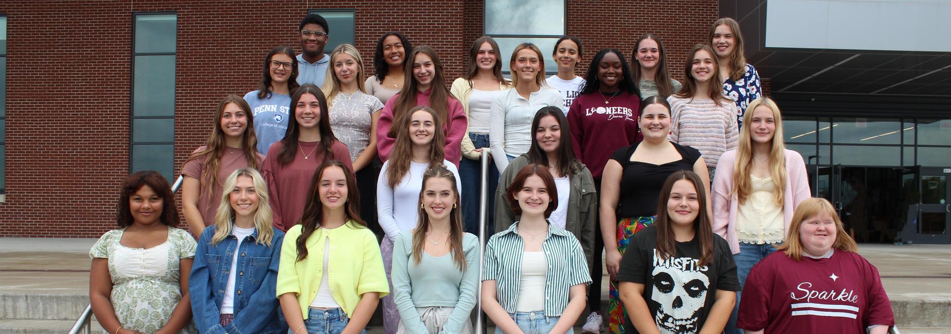 Group of 25 Homecoming Candidates.