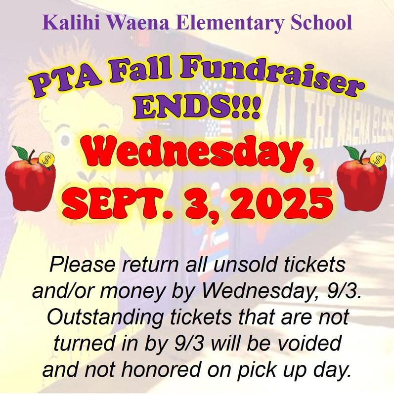 PTA fall fundraiser ends soon