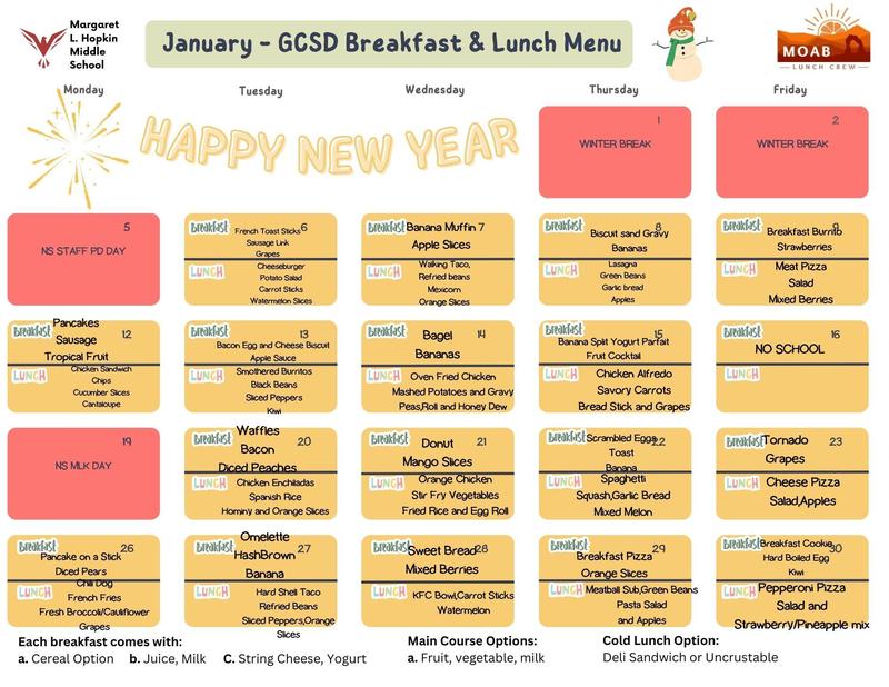 January Menu Featured Photo