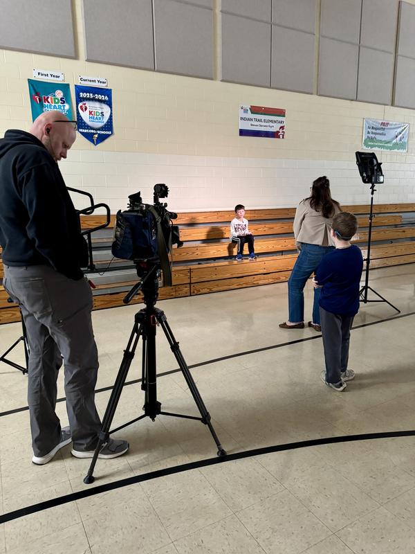 Tom Skilling’s WGN TV News at Nine Cover Story on “Tornado Nick” Bartholomew and his Storm Science weather assemblies for schools was recorded at Indian Trail earlier this month and featured some of our very own Trailblazer students talking about what they learned during the assembly!