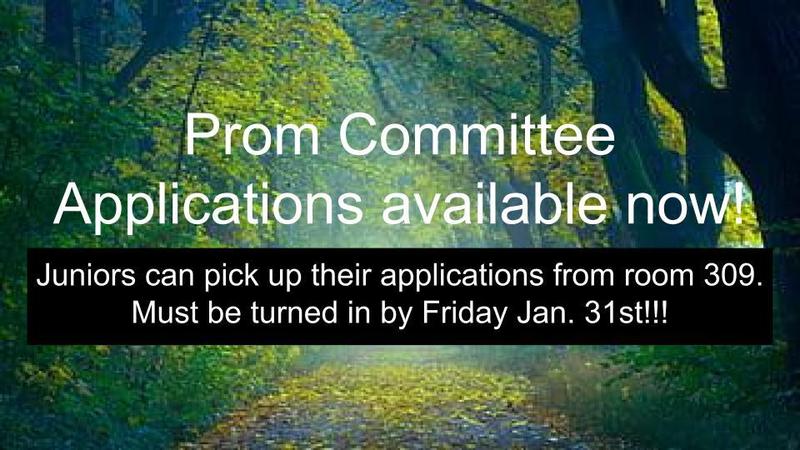 Prom Committee Applications Now Available
