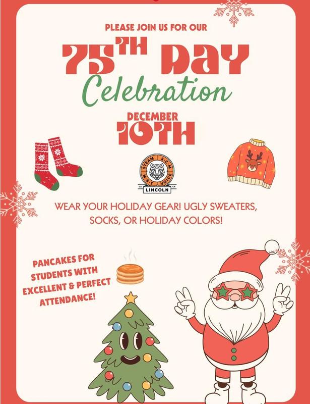 flyer for 75th day of school