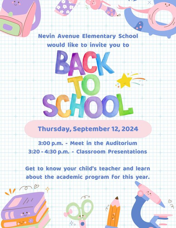 Nevin Ave Back to School