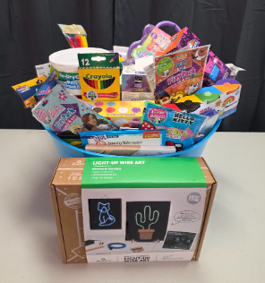 Crafty Creations Blue Basket