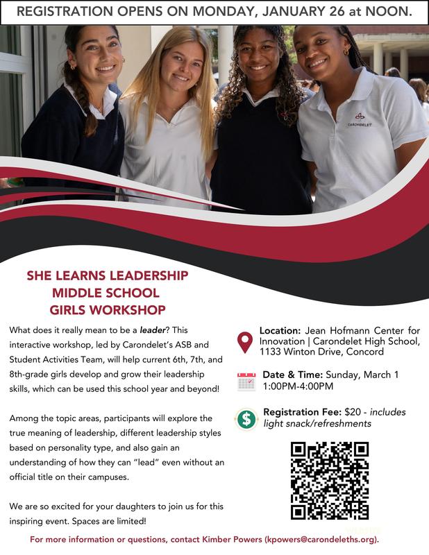 She Learns Leadership: Middle School Girls Workshop
