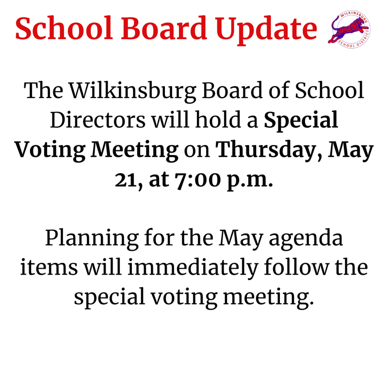 Special Voting Meeting School Board Update